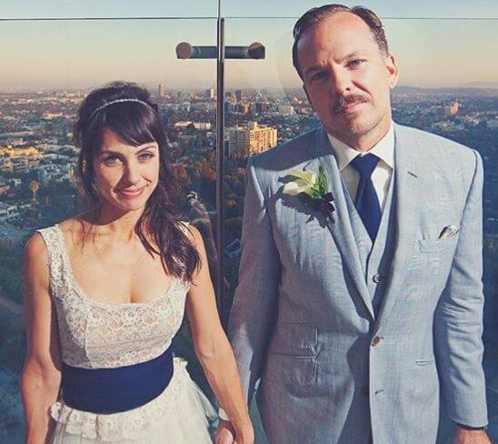 Constance Zimmer with her husband, Russ Lamoureux.